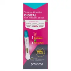 KIT Teste De Gravidez Digital Com Indicador De Dias Proxima Alive 3 Unidades