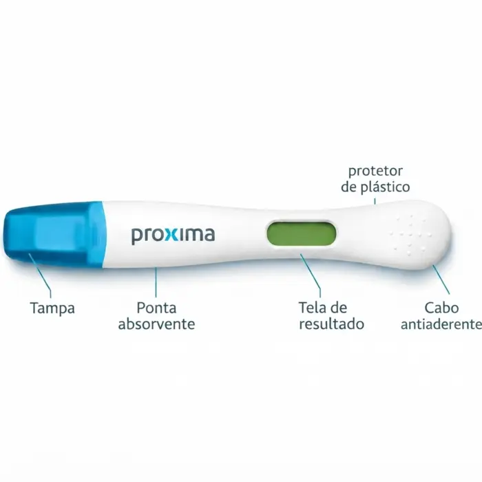 KIT Teste De Gravidez Digital Com Indicador De Dias Proxima Alive 3 Unidades