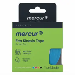 KIT Fita Kinesio Tape BC0198 Azul Mercur 3 Unidades