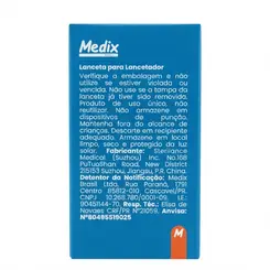 KIT Lanceta Para Lancetador Azul 28g Medix 300 Unidades