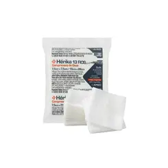 Compressa De Gaze Estéril Soft Herika 13 Fios 7,5x7,5cm 20 Pacotes 200 Unidades