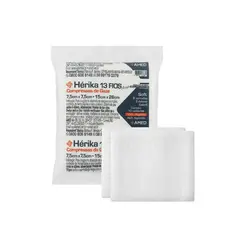 Compressa De Gaze Estéril Soft Herika 13 Fios 7,5x7,5cm 20 Pacotes 200 Unidades