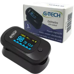 Oxímetro de Pulso G-Tech LCD Control – SpO2, PI, RR e FC