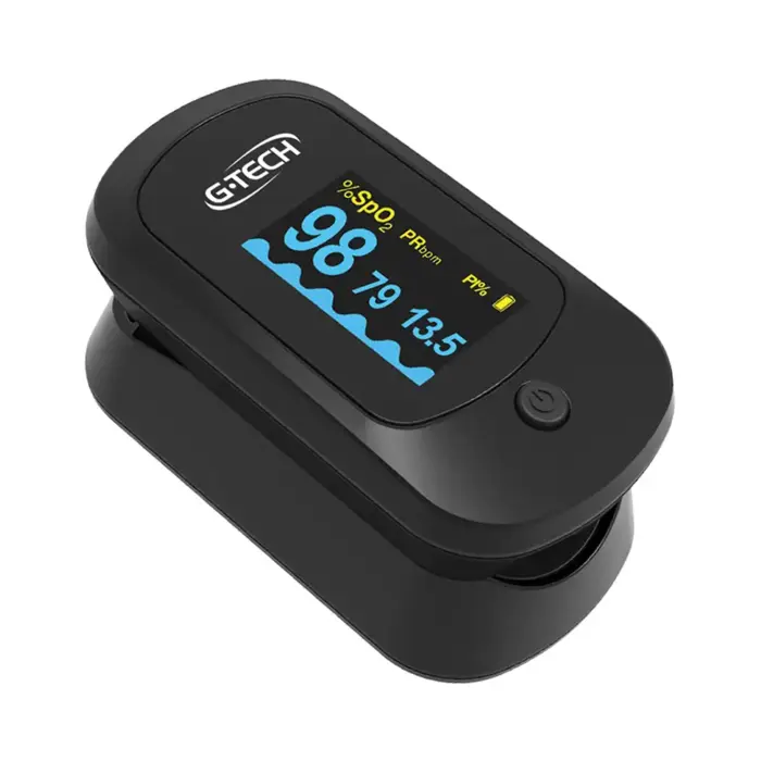 Oxímetro de Pulso G-Tech LCD Control – SpO2, PI, RR e FC