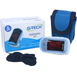 Oxímetro de Dedo Portatil G-tech OXILDC2 Medidor de Saturação de Oxigênio