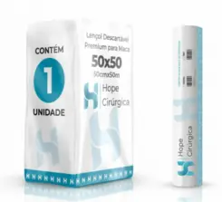 Papel Lençol Descartável 70cm x 50m 100% Celulose Hope