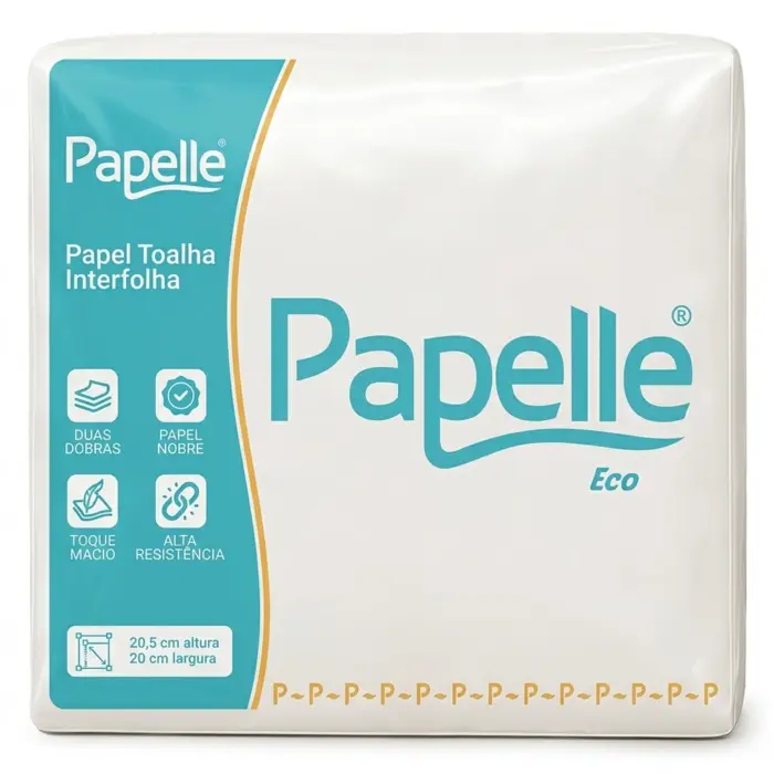 Papel Toalha Interfolha 1000 Folhas 100% Celulose Branco - Hope