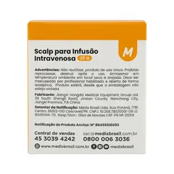 Scalp Para Infusão Intravenosa 25G Medix 100 Unidades