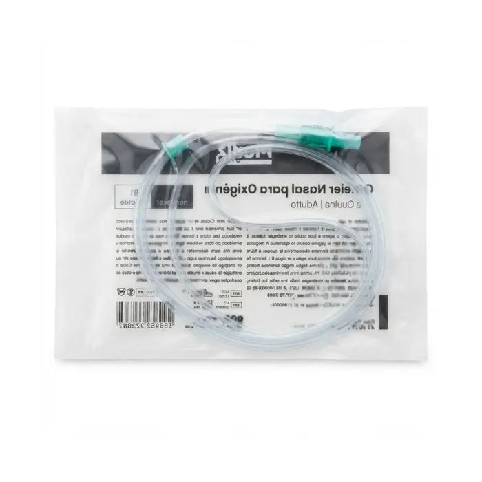 KIT Cateter Nasal Para Oxigênio Tipo Óculos Adulto Medix 10 Unidades