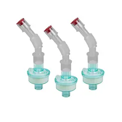 KIT Filtro Bacteriano HMEF Adulto Com Tubo Flexível Medix 3 Unidades
