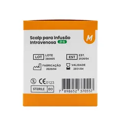 Scalp Para Infusão Intravenosa 21G Medix 100 Unidades