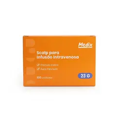 Scalp Para Infusão Intravenosa 23G Medix 100 Unidades