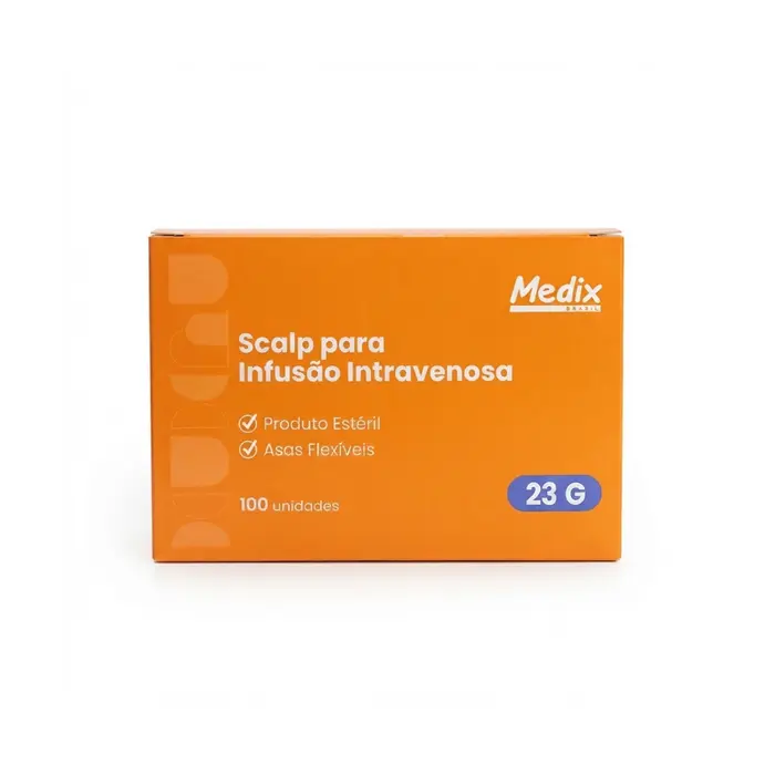 Scalp Para Infusão Intravenosa 23G Medix 100 Unidades
