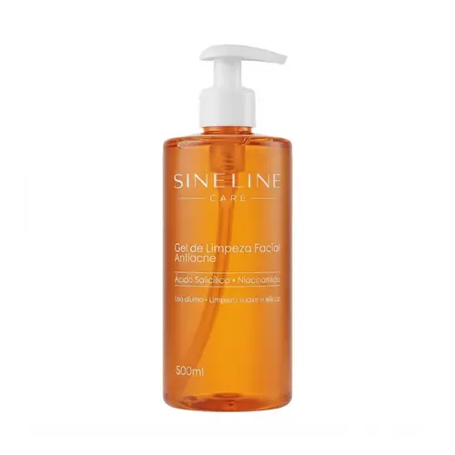 Gel De Limpeza Facial Antiacne 500ml Sineline 2 Unidades