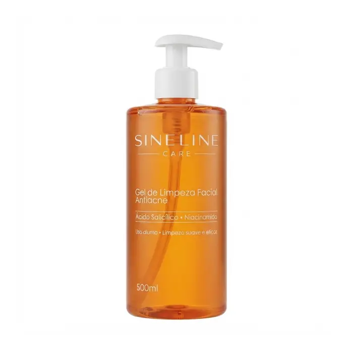 Gel De Limpeza Facial Antiacne 500ml Sineline 2 Unidades