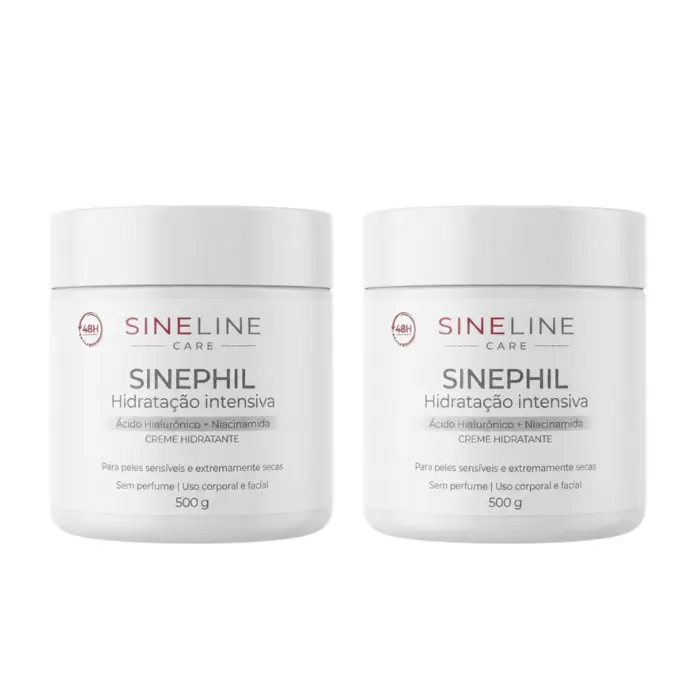 Creme De Hidratação Intensiva Sinephil 500g Sineline 2 Unidades