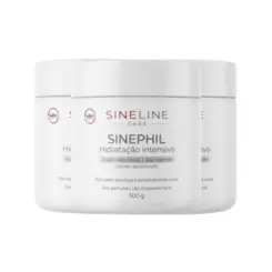 Creme De Hidratação Intensiva Sinephil 500g Sineline 3 Unidades