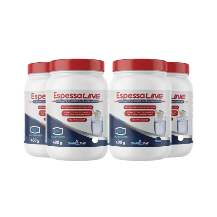 Espessante Alimentar Espessaline 400g Sineline 4 Unidades