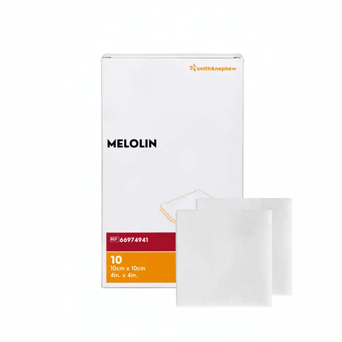 Curativo De Espuma Melolin 10x10cm Smith 10 Unidades