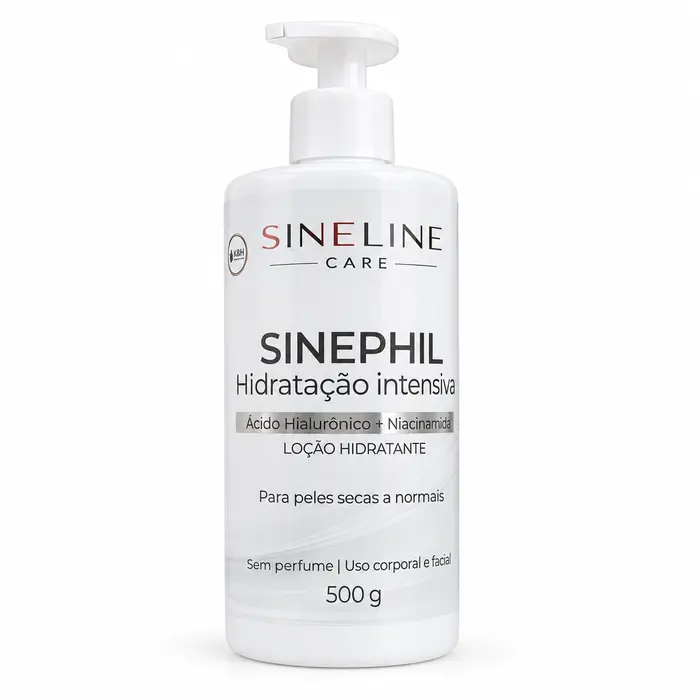 Creme De Hidratação Intensiva Sinephil 500g Válvula Pump Sineline