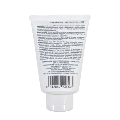 Creme Barreira DermoBlock 92g Gaman Pharma Unidade