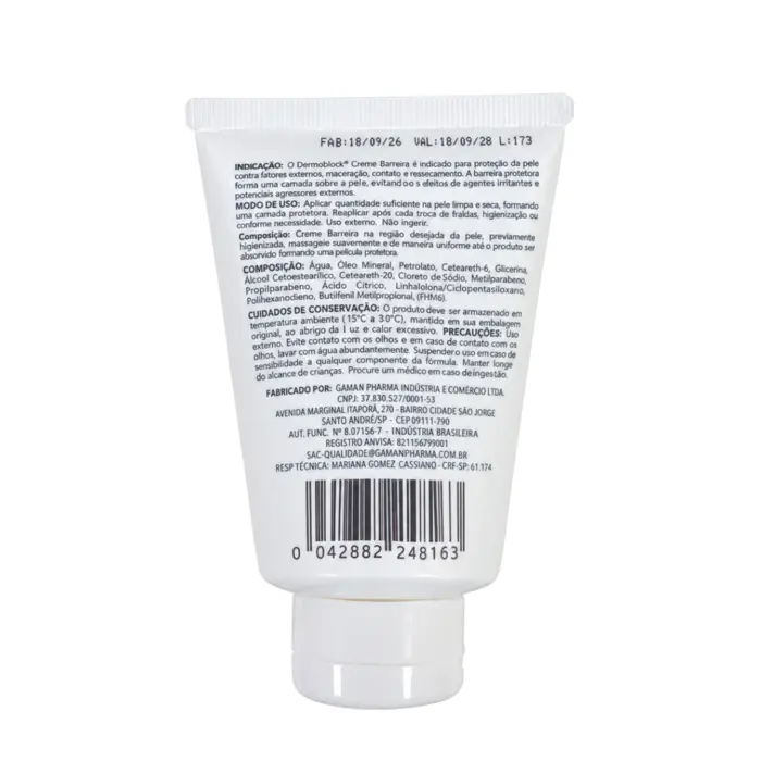 Creme Barreira DermoBlock 92g Gaman Pharma Unidade