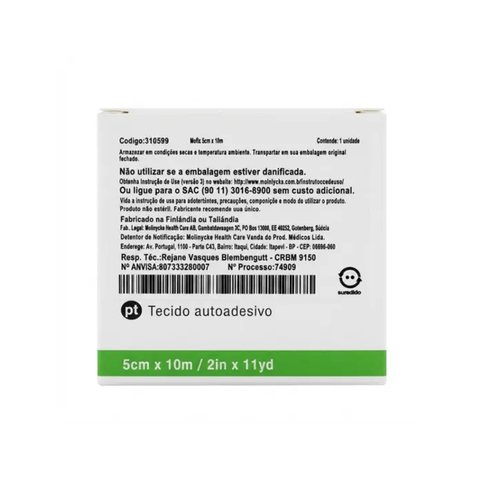 Curativo Mefix Fixador Rolo 5cmX10m Mölnlycke