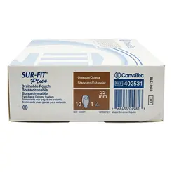 Bolsa Colostomia Drenável Opaca Sur-Fit Plus 402531 32mm Convatec - Sistema 2 Peças