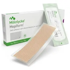 Curativo De Silicone Mepiform 4x30cm Mölnlycke
