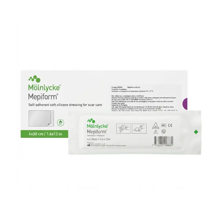 Curativo Mepiform Silicone 4x30cm Mölnlycke Unidade