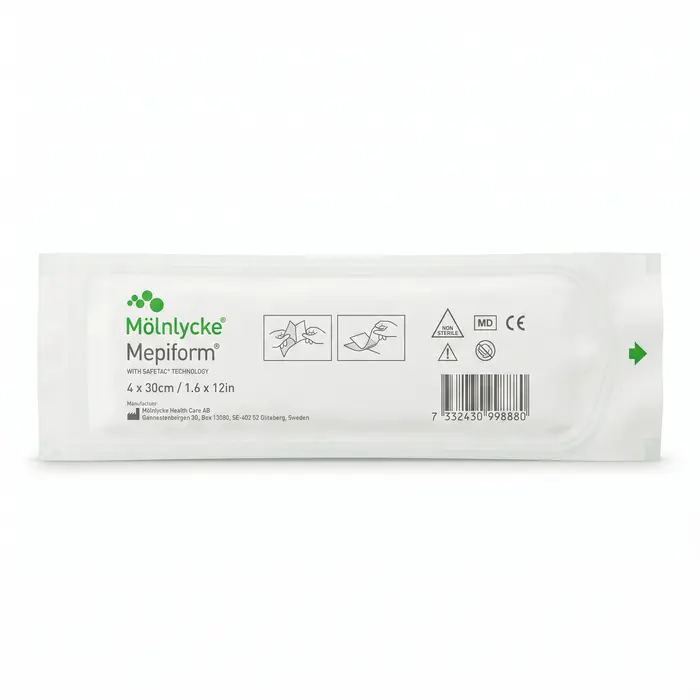 Curativo De Silicone Mepiform 4x30cm Mölnlycke