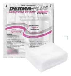 Gaze Não Aderente Estéril Compressa 10 Unidades Dermaplus