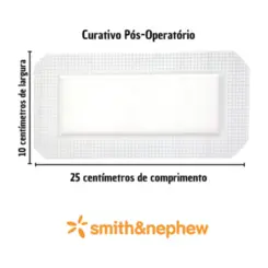Curativo Pós Cirúrgico Opsite Post-OP 10X25 Smith