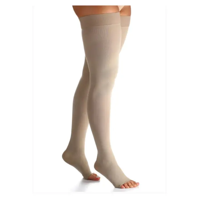 Meia de Compressão 7/8 Sigvaris 30-40mmHg - 862 Select Comfort - Tamanho G3 - Pé Aberto - Natural